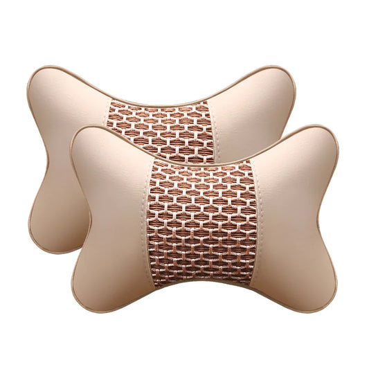 Leather Car Neck Pillow and Headrest - Joomcy