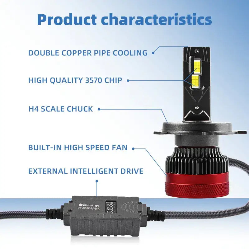 K13 LED Car Headlights H4 H1 H7 H11 HB3 130W Super Bright