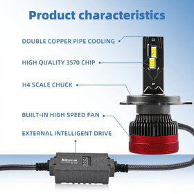 K13 LED Car Headlights H4 H1 H7 H11 HB3 130W Super Bright