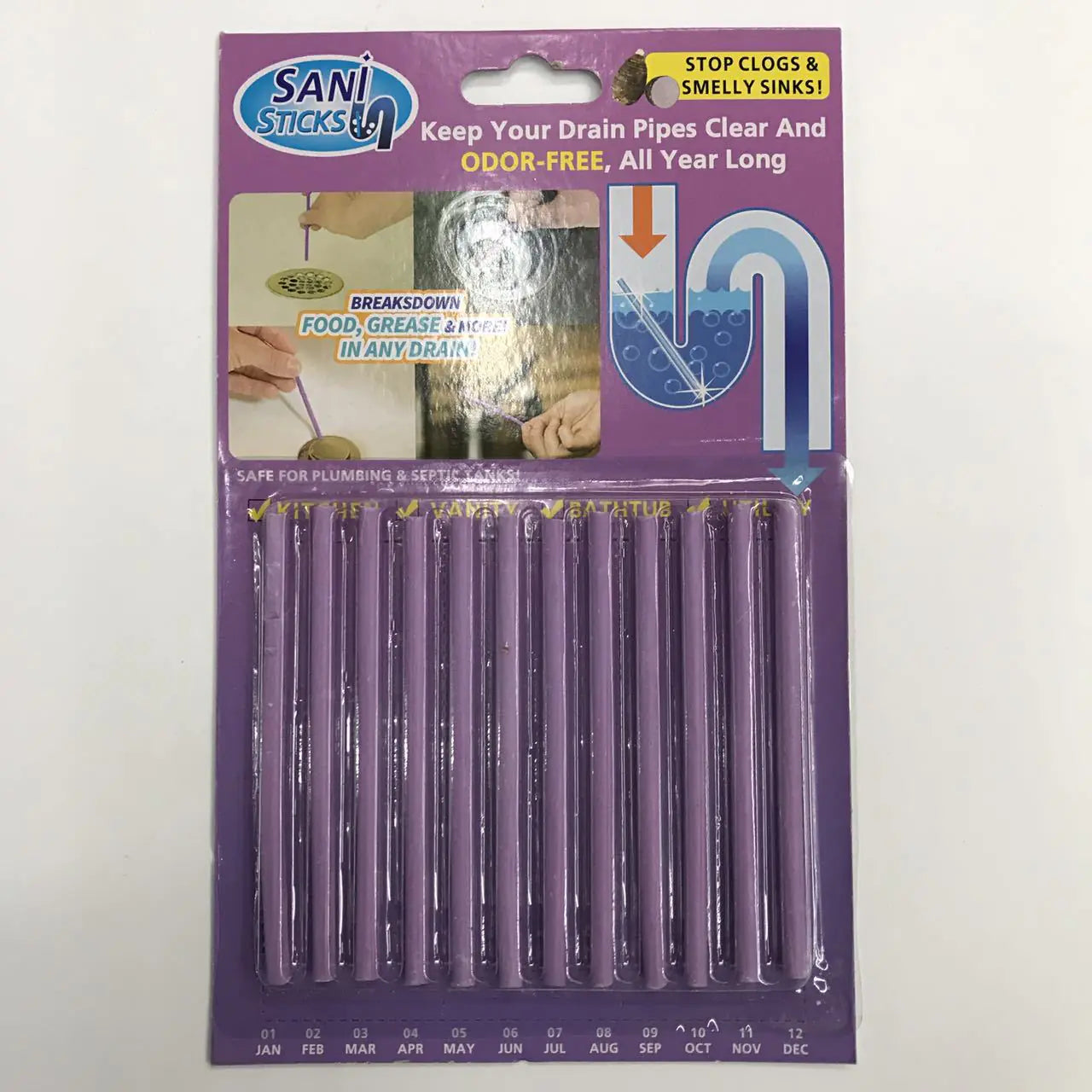 "Pipe Cleaning Stick for Bathtubs" - Joomcy