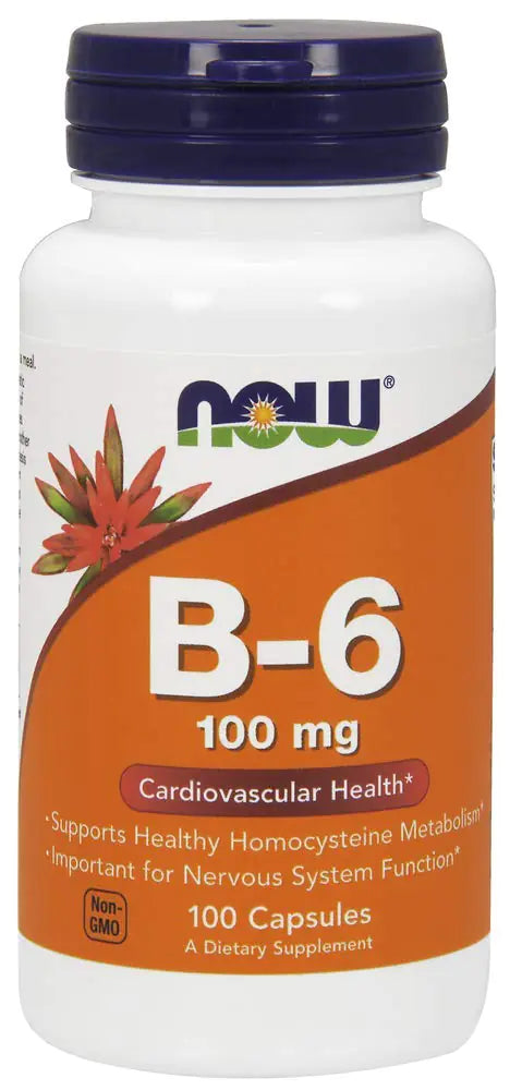 Now Foods B-6 100mg 100 Capsules