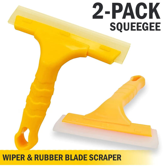 2X Window Squeegee with Silicone Blade for Glass Cleaning - Joomcy