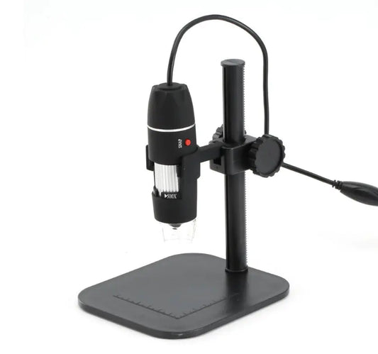 Black Digital Microscope Camera with Magnifier Lens - Joomcy