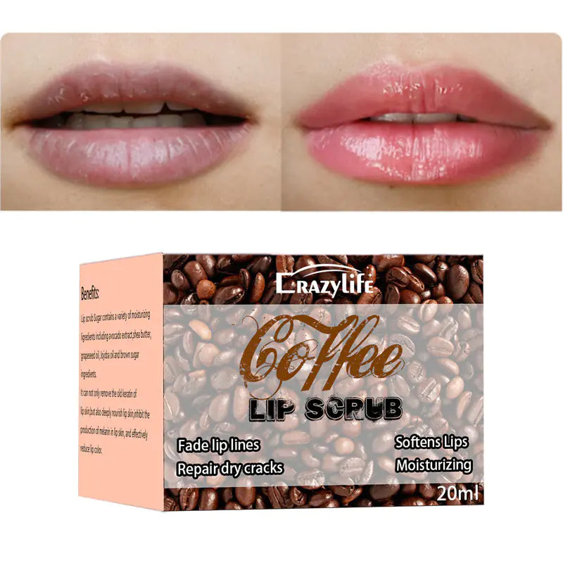 Crazylife Coffee Lip Scrub for Moisturizing Care - Joomcy