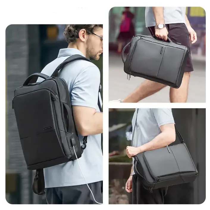 Large Capacity Anti-Theft Men's USB Charging Backpack
