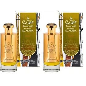 Lattafa Prestige Khaltat Al Arabia for Unisex Eau de Parfum Spray 3.4 Ounce (Pack of 2)