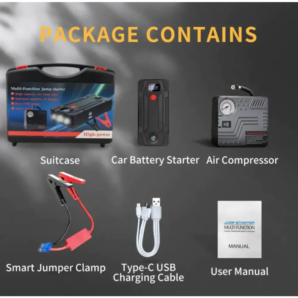 LCD Car Emergency Power Bank