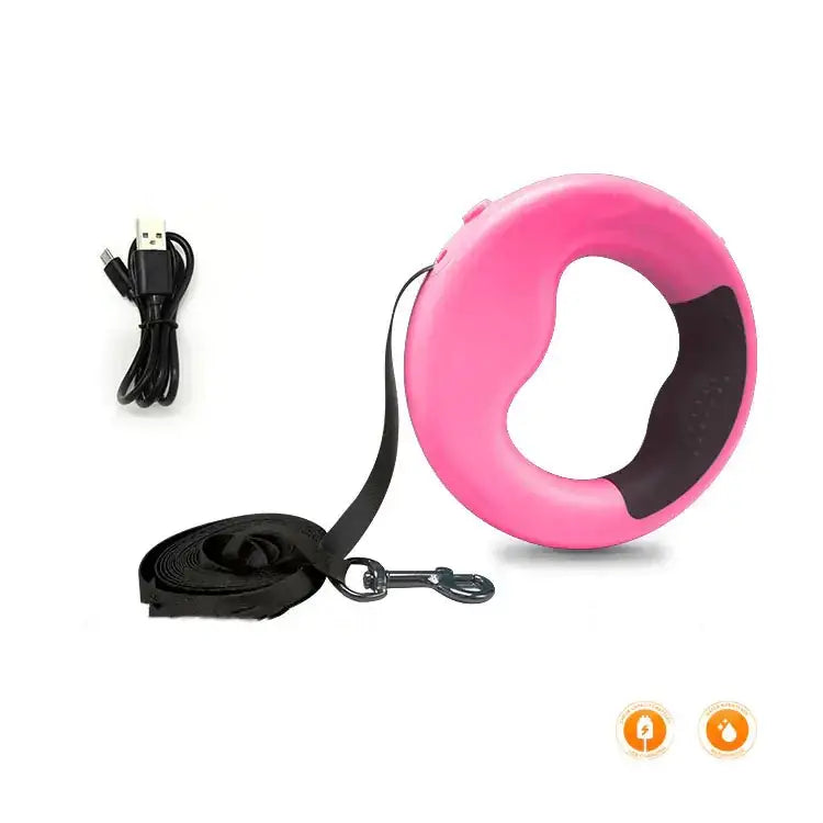 LED Automatic Telescopic Pet Traction Rope