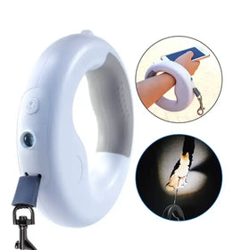 LED Automatic Telescopic Pet Traction Rope