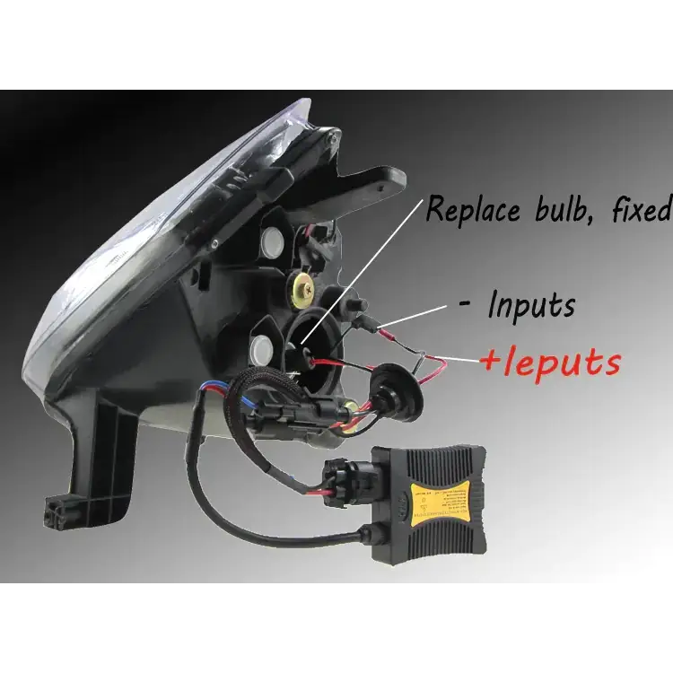 LED Car Headlights with 5W Slim Ballast (H1 H3 H4 H7 H11)