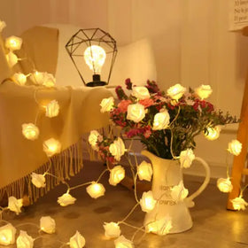 LED Rose Flower String Lights