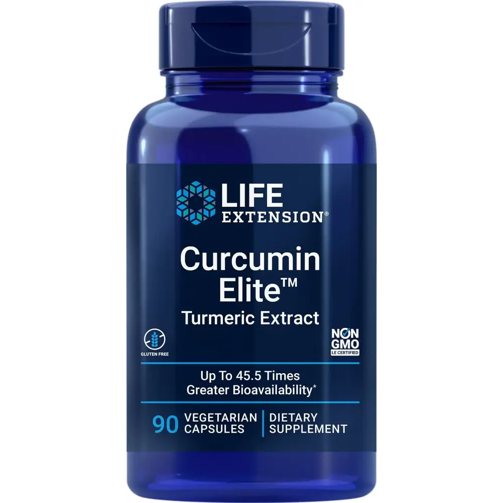 Life Extension Curcumin Elite Turmeric Extract 90 Veg Capsules