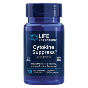 Life Extension Cytokine Suppress with EGCG - Inflammation Management Supplement - For Immune System Response - Non-GMO Gluten-Free - 30 Vegetarian Capsules