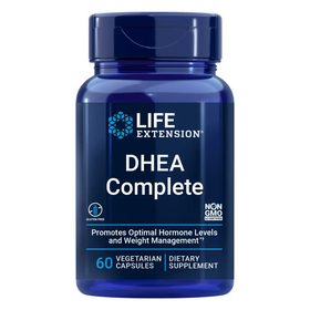 Life Extension DHEA Complete with 7-Keto - Maximize Support of Healthy Body Weight Mood Lean Muscle Mass Libido & More - Non-GMO Gluten-Free Vegetarian - 60 Capsules