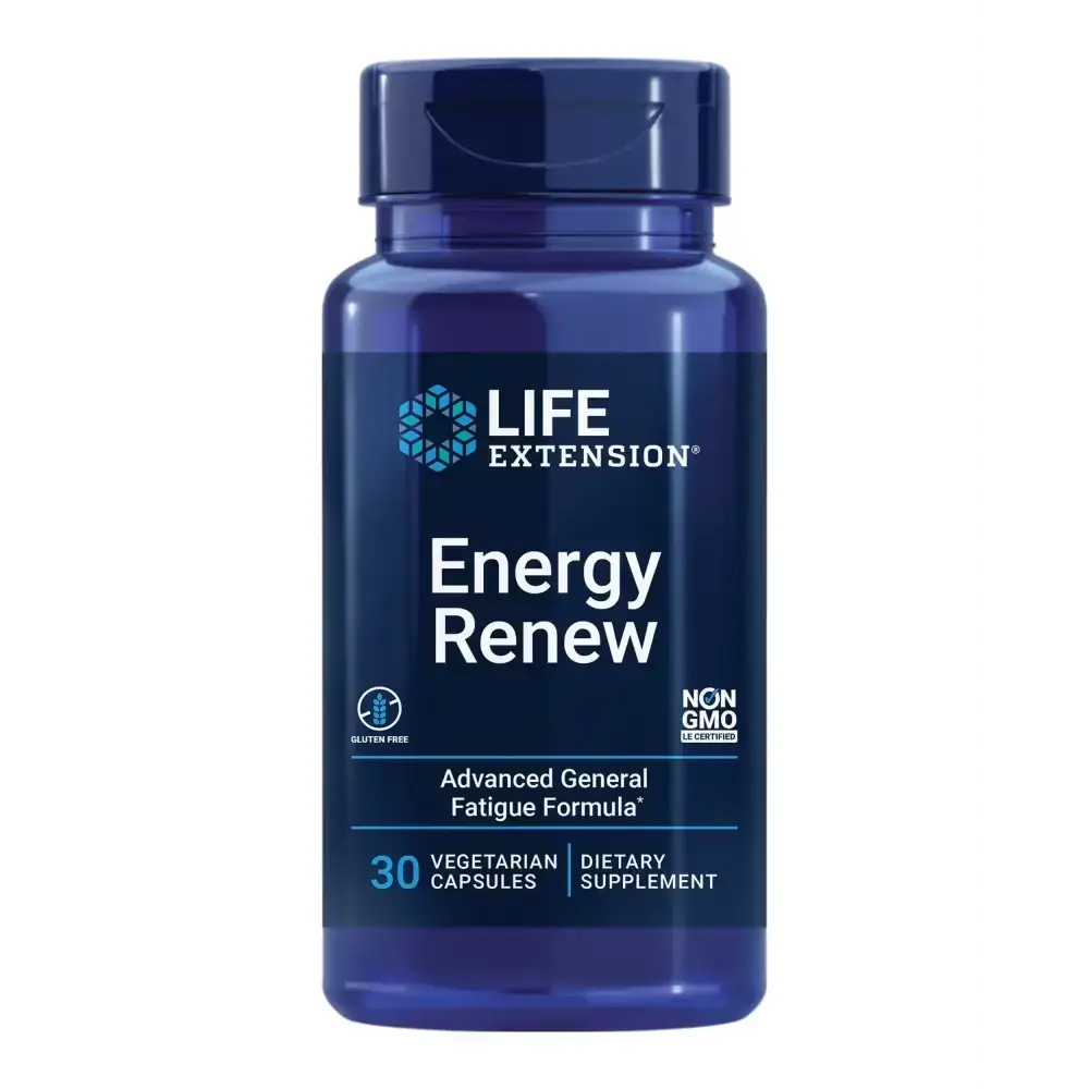 Life Extension Energy Renew French Oak Extract Combat General Fatigue & Maintain Energy Levels Non-GMO Gluten-Free Vegetarian 30 Capsules