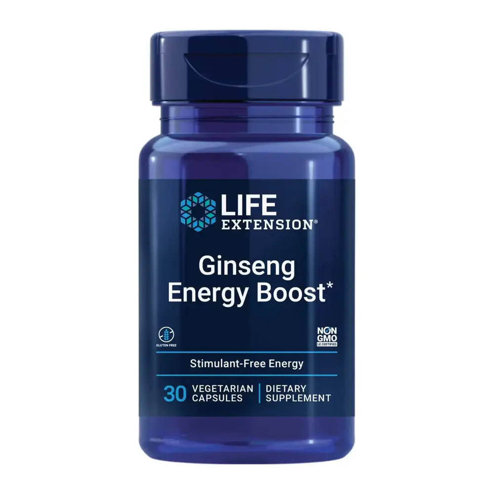 Life Extension Ginseng Energy Boost supplement for energy support and healthy stress management