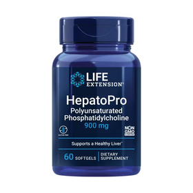 Life Extension HepatoPro polyunsaturated phosphatidylcholine 900 mg Supports a Healthy Liver and detoxification Protects Against oxidative Stress Gluten-Free Non-GMO 60 softgels