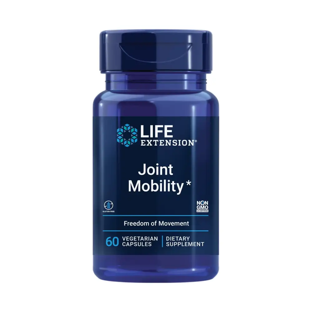 Life Extension Joint Mobility relieves Minor Knee discomfort & Improves Range of Motion Turmeric & Tamarind Gluten-Free Non-GMO Vegetarian 60 Capsules