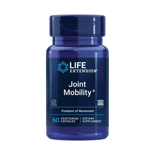 Life Extension Joint Mobility relieves Minor Knee discomfort & Improves Range of Motion Turmeric & Tamarind Gluten-Free Non-GMO Vegetarian 60 Capsules