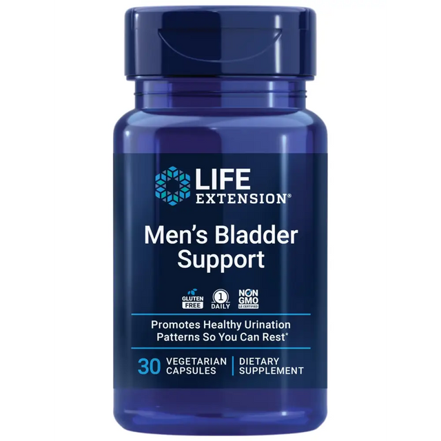 Life Extension Mens Bladder Control - Prostate & Bladder Health Supplement - For Support Urination & Sleep Patterns with Melatonin Beta Sitosterol - Non-GMO Gluten-Free Vegetarian - 30 Capsules