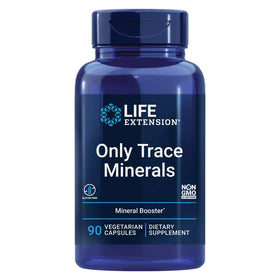 Life Extension Only Trace Minerals a Daily dose of zinc Chromium Boron Copper Manganese Vanadyl sulfate Gluten-Free Non-GMO Vegetarian 90 Capsules