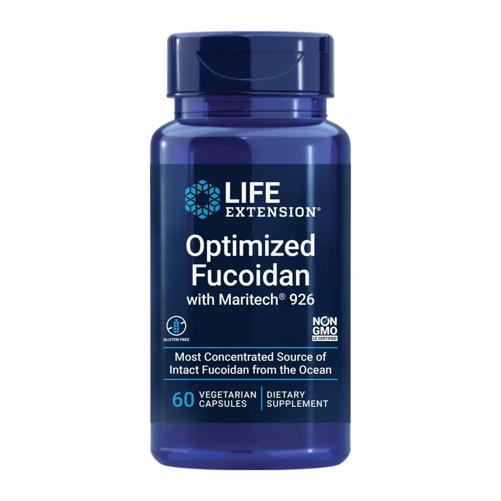 Life Extension Optimized Fucoidan with Maritech® 926 Promotes Healthy Immune Function Gluten-Free Non-GMO Vegetarian 60 Capsules