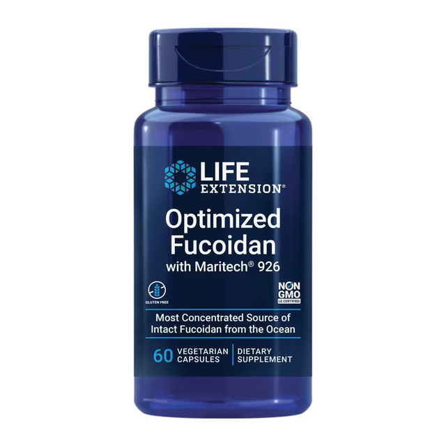 Life Extension Optimized Fucoidan with Maritech® 926 Promotes Healthy Immune Function Gluten-Free Non-GMO Vegetarian 60 Capsules
