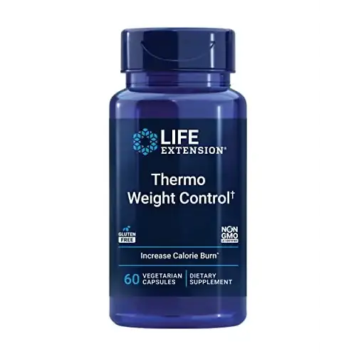 Life Extension Thermo Weight Control – Encourages Fat Burning Healthy Weight Loss & Thermogenesis – Patented Capsaicin Extract – Weight Management – Gluten-Free – 60 Vegetarian Capsules