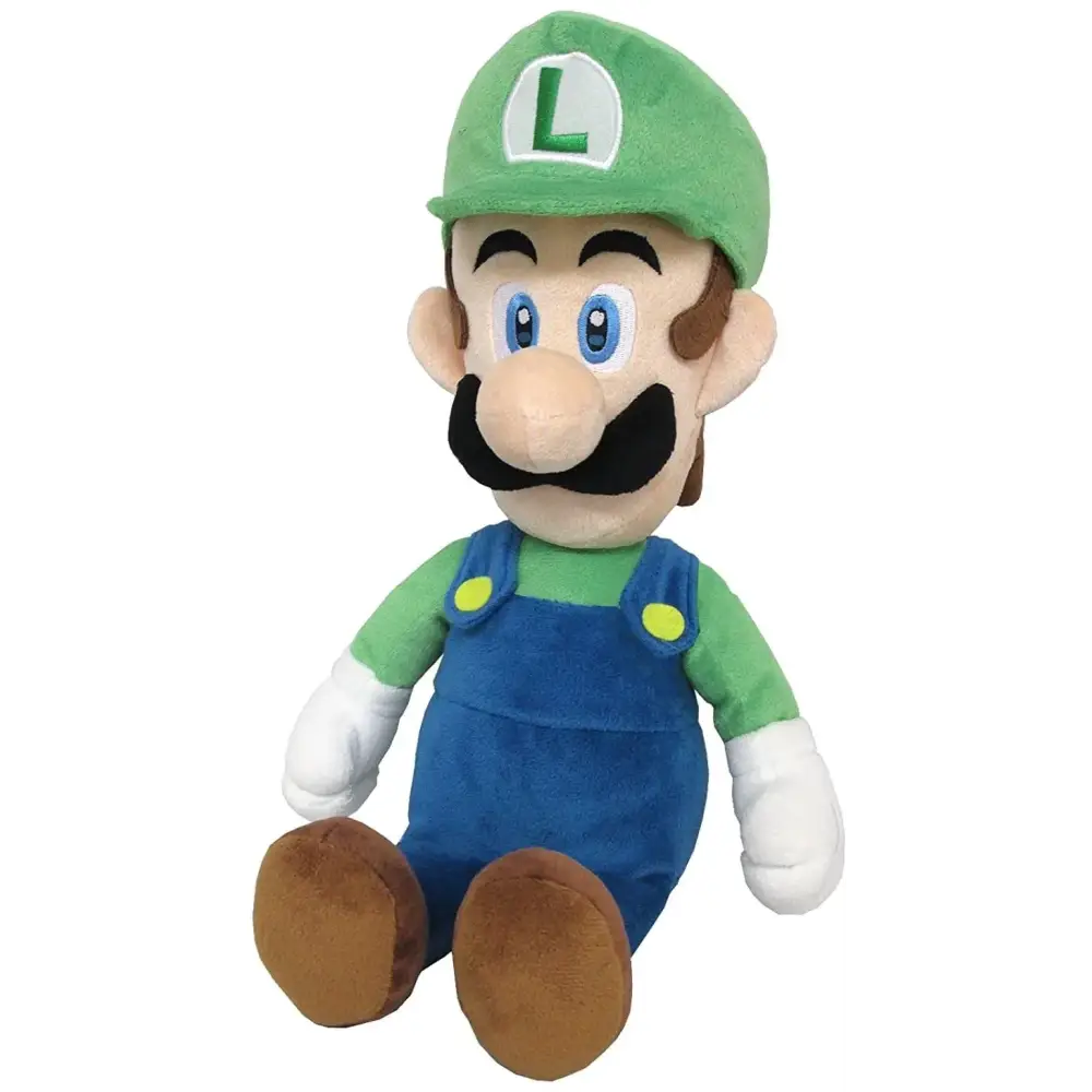 Little Buddy 1584 Super Mario All Star Collection - 1584 - Luigi Medium Stuffed Plush 15" Multi-Colored