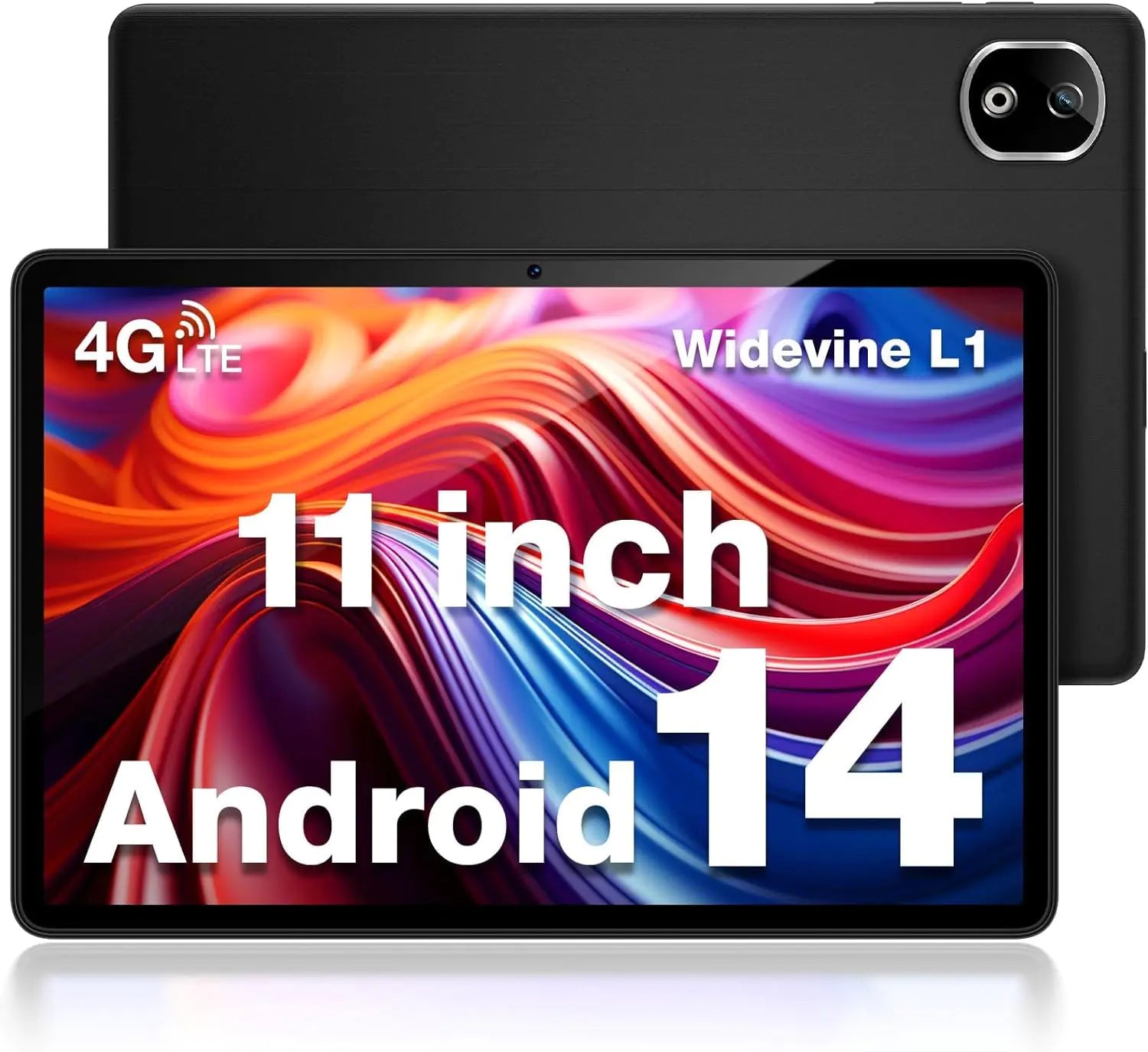 DOOGEE T30E Android 14 Tablet 11 inch Tablet with 9GB RAM 2024 Latest Update Octa Core Gaming Tablet with 128GB Storage 8000mAh 5G WiFi+4G LTE Dual Camera 13MP BT5.0 GMS (Black)