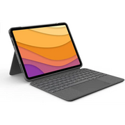 Logitech Combo Touch iPad Air (4th 5th gen - 2020 2022) Keyboard Case - Oxford Grey (Renewed)
