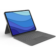 Logitech Combo Touch iPad Pro 12.9-inch (5th 6th gen - 2021 2022) Keyboard Case - Detachable Backlit Kickstand Trackpad Smart Connector - Gray USA Layout (Renewed)