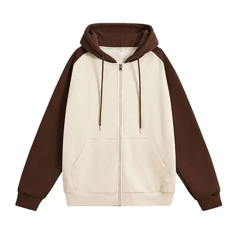 Loose Fit Casual Men's Hoodie with Raglan Sleeves 2023