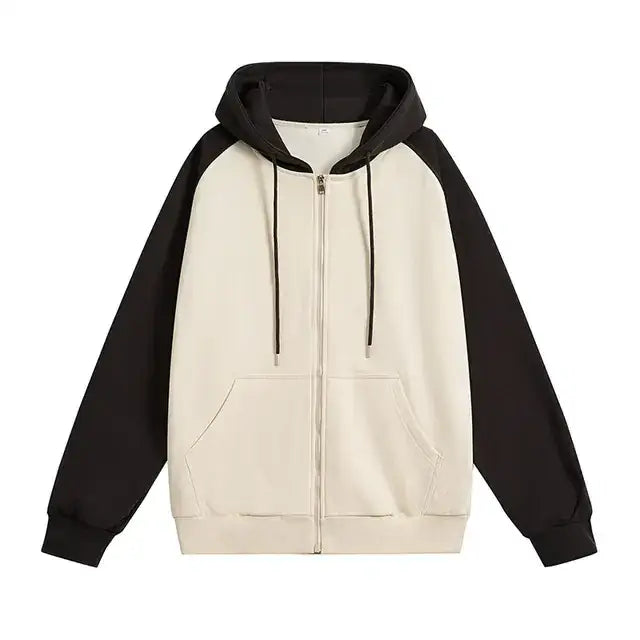 Loose Fit Casual Men's Hoodie with Raglan Sleeves 2023