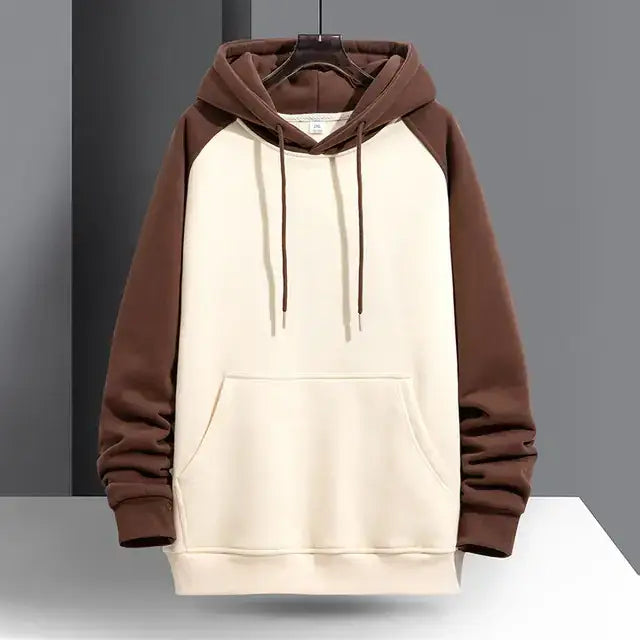 Loose Fit Casual Men's Hoodie with Raglan Sleeves 2023