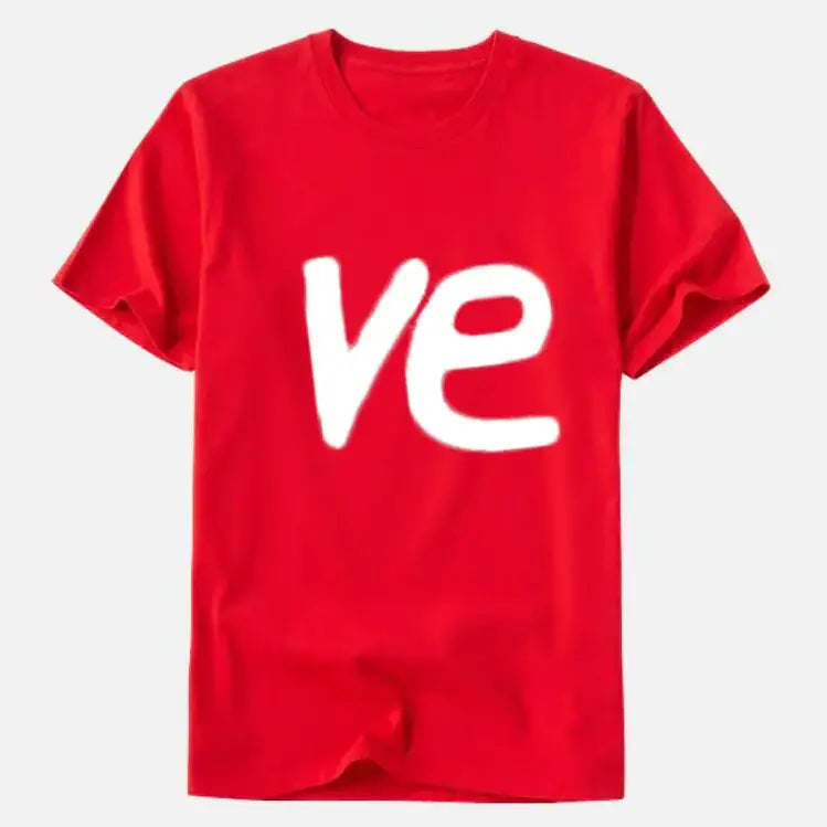 LOVE Couples Short Sleeve T-Shirt with Print