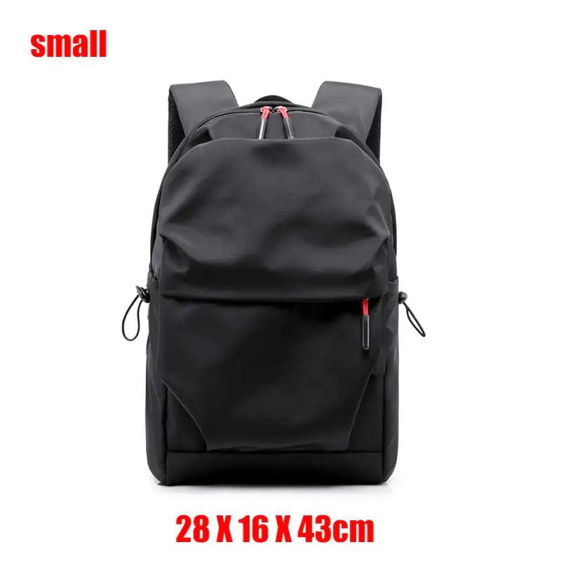 Nylon Backpack with Multiple Compartments