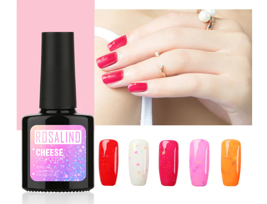 ROSALIND Gel Polish - Orange Dot Cheese Nail Gel