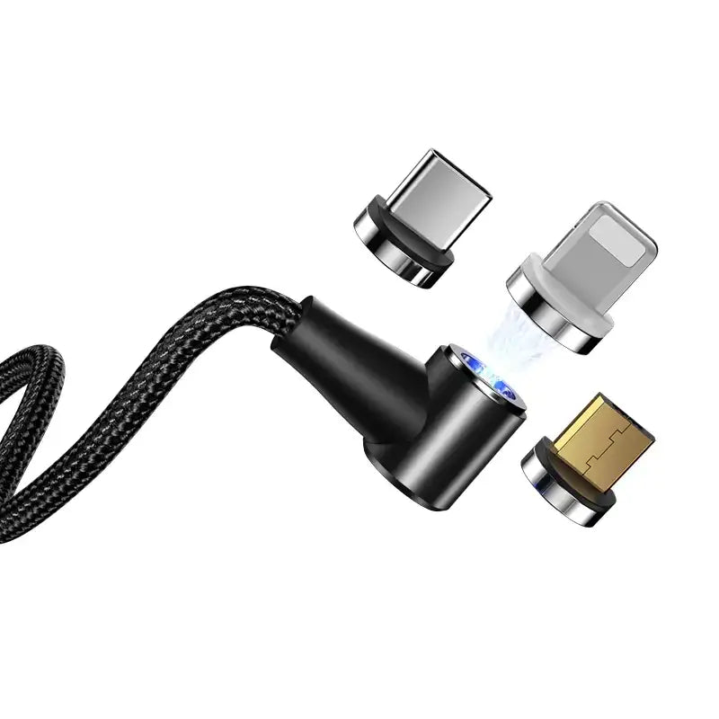 Magnetic 3-in-1 Data Cable with Fast Charging
