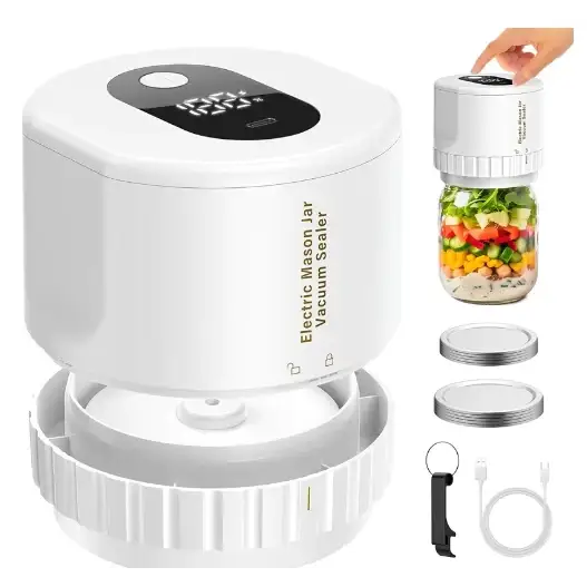 Mason Jar Vacuum Sealer - Electric Food Sealing Machine
