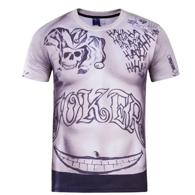 Men's 3D Slim Fit Short Sleeve T-Shirt for Spring/Summer