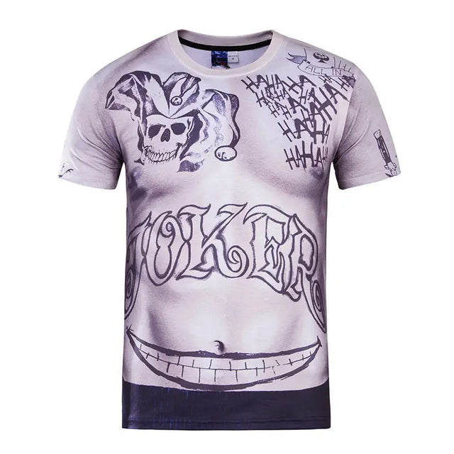 Men's 3D Slim Fit Short Sleeve T-Shirt for Spring/Summer