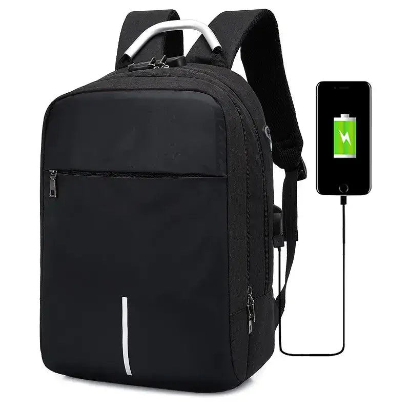 Men's Anti-Theft USB Backpack for Laptops