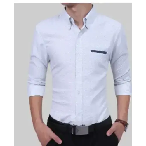 Men's Business Polka Dot Long Sleeve Shirt - Autumn Style