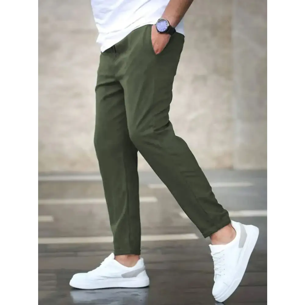 Men's casual cropped pants