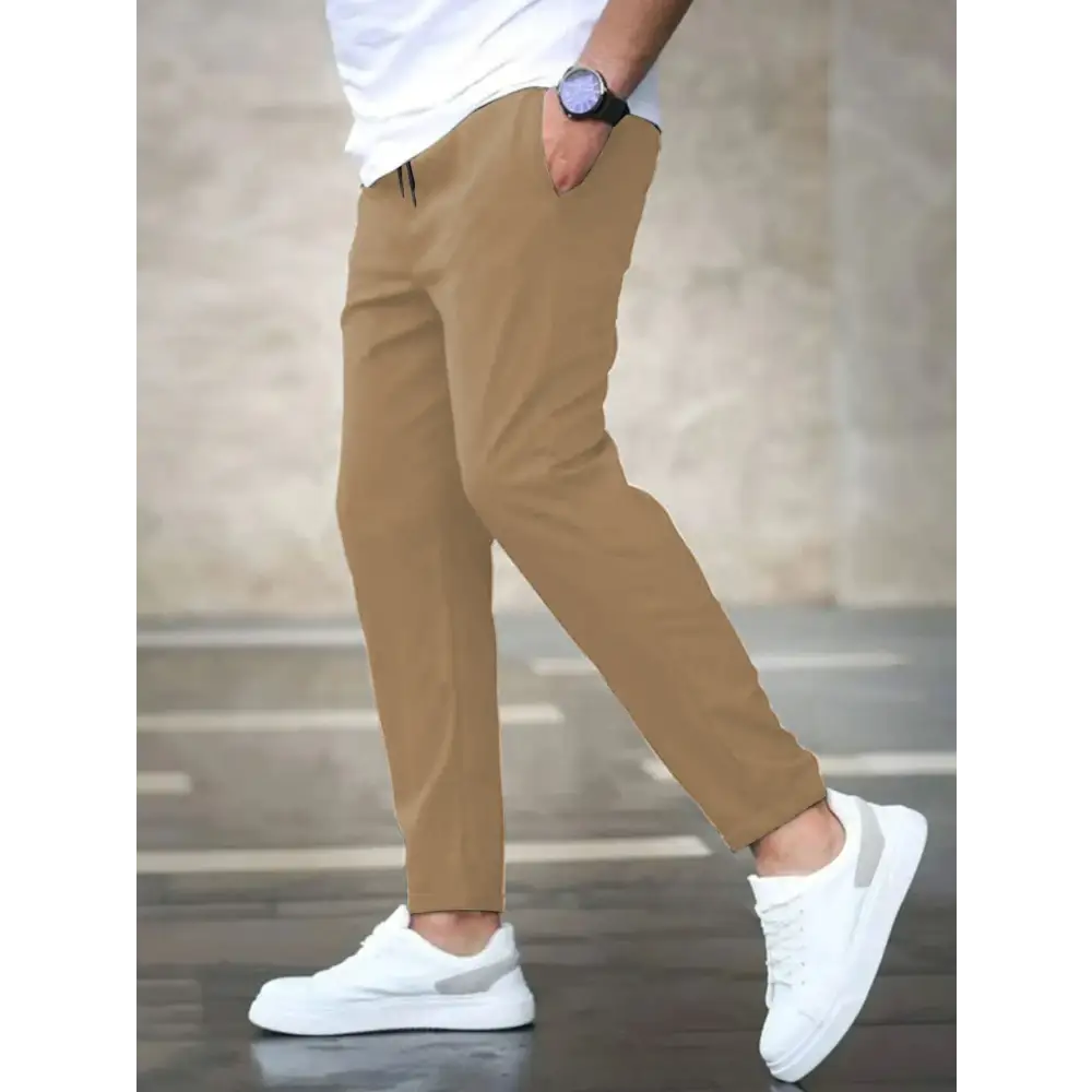 Men's casual cropped pants