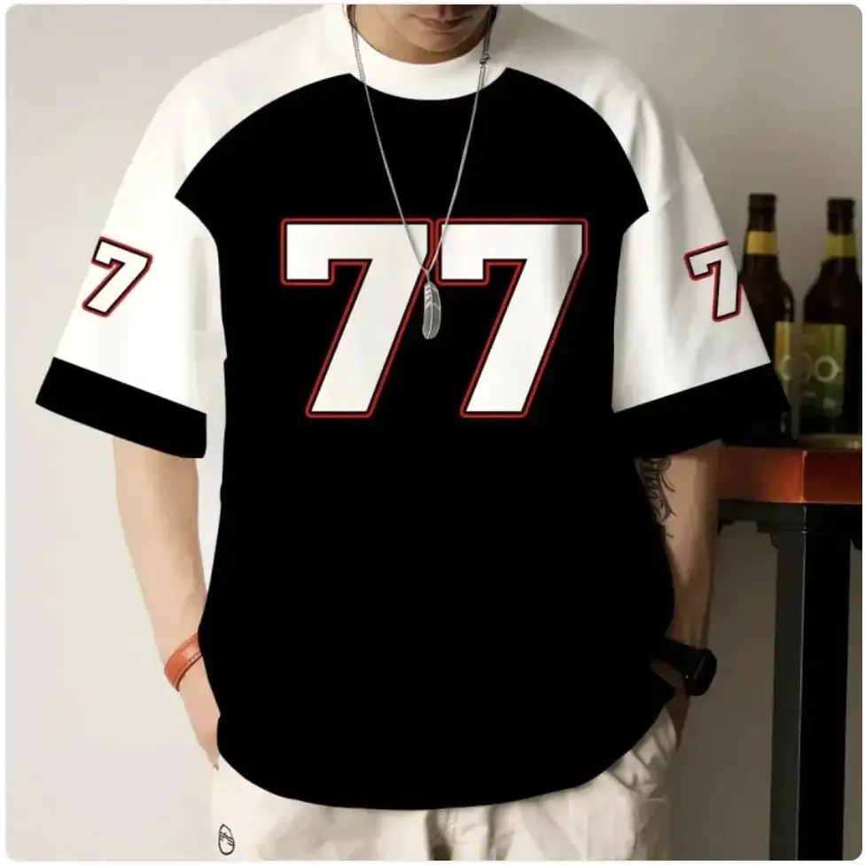 Men's Casual Loose Fit Round Neck T-Shirt