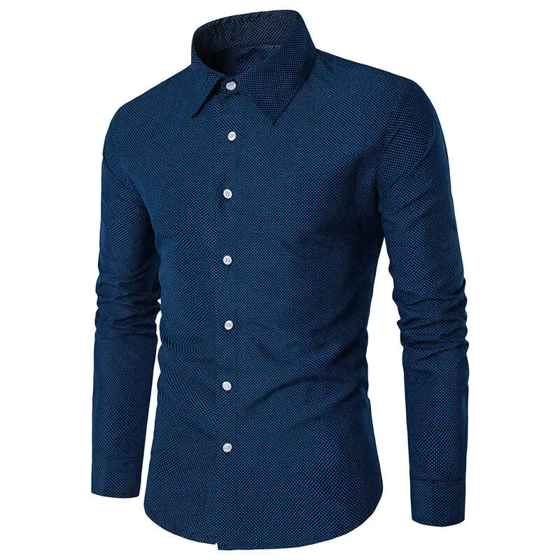 Men's Casual Slim Fit Long Sleeve Shirt - Spring/Summer 2019