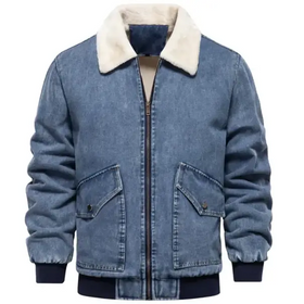Men's Fleece-Lined Denim Jacket