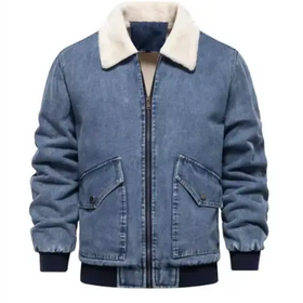 Men's Fleece-Lined Denim Jacket